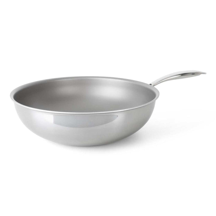 DotShield Wok 30cm met hoge rand en PFAS-vrije natuurlijke antiaanbaklaag voor gezond roerbakken en stomen