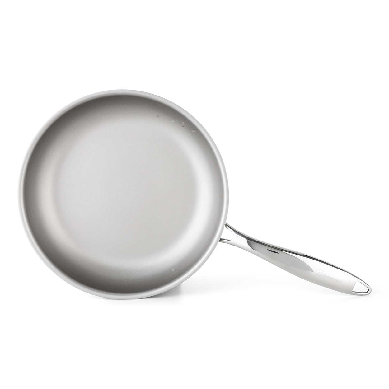 DotShield Koekenpan 24cm met glazen deksel, antiaanbaklaag zonder PFAS, tri-ply constructie, geschikt voor alle warmtebronnen.