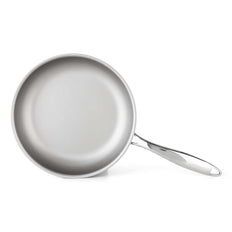 DotShield Koekenpan 24cm met glazen deksel, antiaanbaklaag zonder PFAS, tri-ply constructie, geschikt voor alle warmtebronnen.