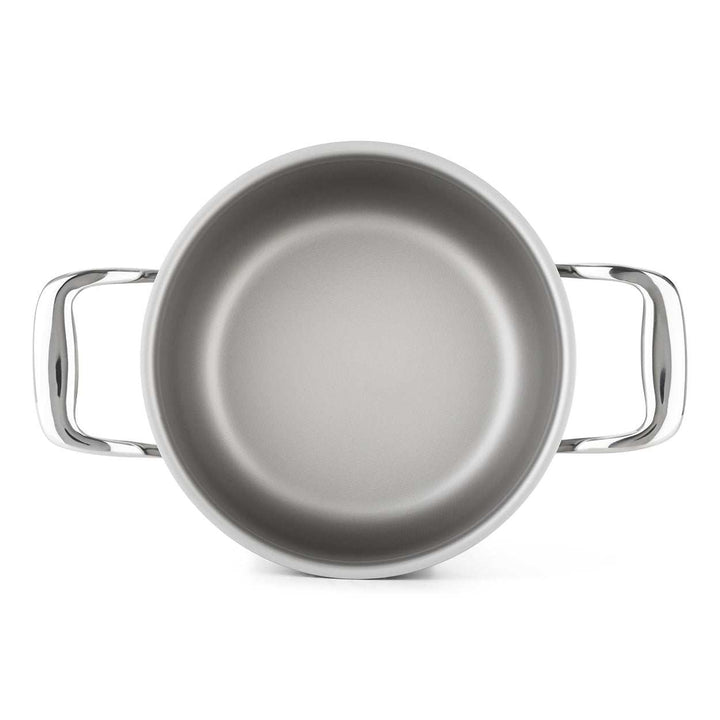 DotShield Soeppan 24 cm met glazen deksel en natuurlijke antiaanbaklaag, veilig en groot formaat voor soep en stoofschotels