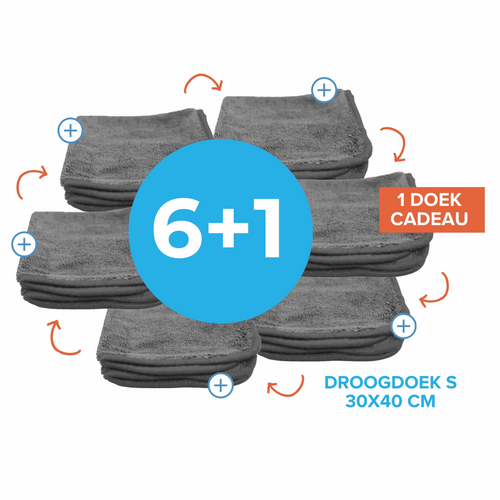 Droogdoek S 30x40 cm met hoge absorptie voor streepvrije douche en badkamer