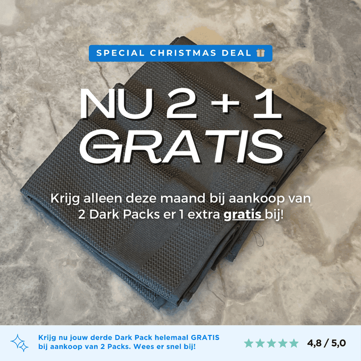 Darkpack 4 stuks antraciete wonderdoeken voordeelbundel schoonmaakdoeken aanbieding