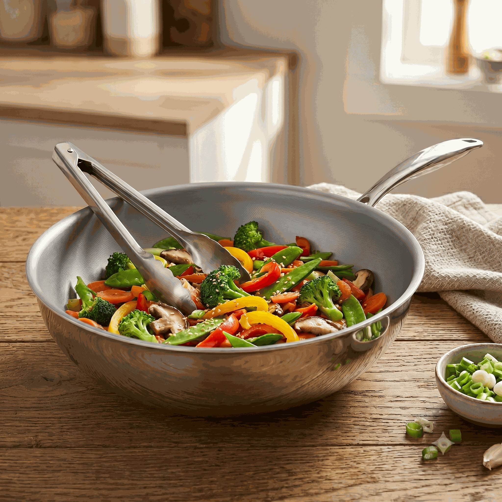 Roerbakgroenten in de DotShield wok 30cm