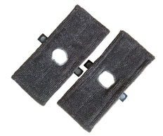 Twee platte microvezel refills voor Turbo Twin Mop ideaal voor vloer schoonmaken van grote oppervlakken