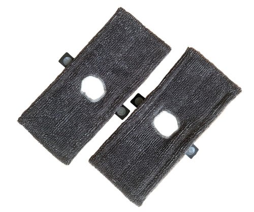 Twee platte microvezel refills voor Turbo Twin Mop ideaal voor vloer schoonmaken van grote oppervlakken
