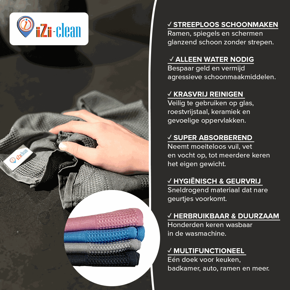 iZi-Clean Wonderdoek - 12 stuks (meest verkocht!)