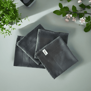 iZi-Clean Dark Pack — 4 antraciet microvezeldoeken