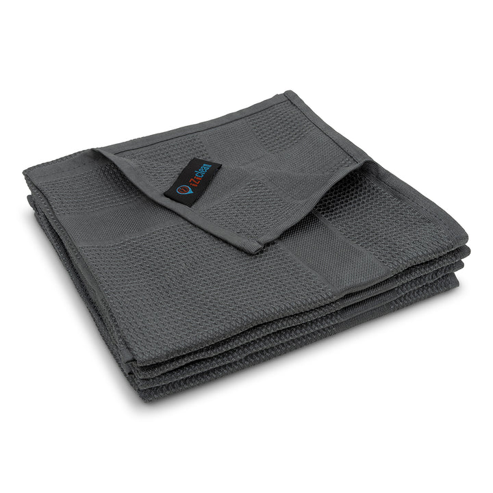 iZi-Clean Wonderdoekjes set van 4 antraciet microvezeldoeken voor streeploze reiniging en glans.