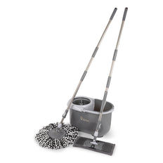 iZi-Clean Turbo Twin Mop met emmer, ronde en vlakke mop