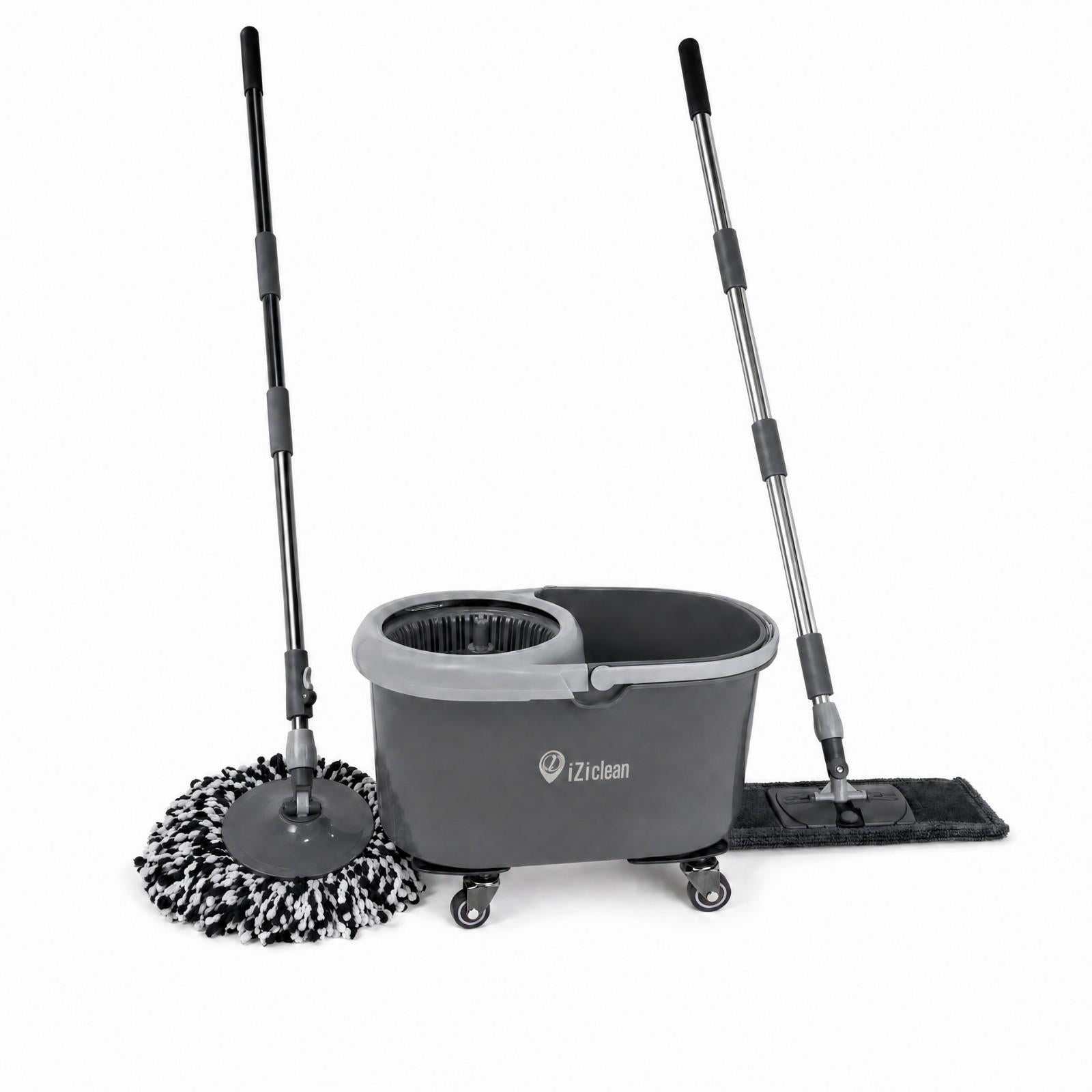 iZi-Clean Kit de roulettes pour seau Turbo Twin Mop — Rouler au lieu de porter
